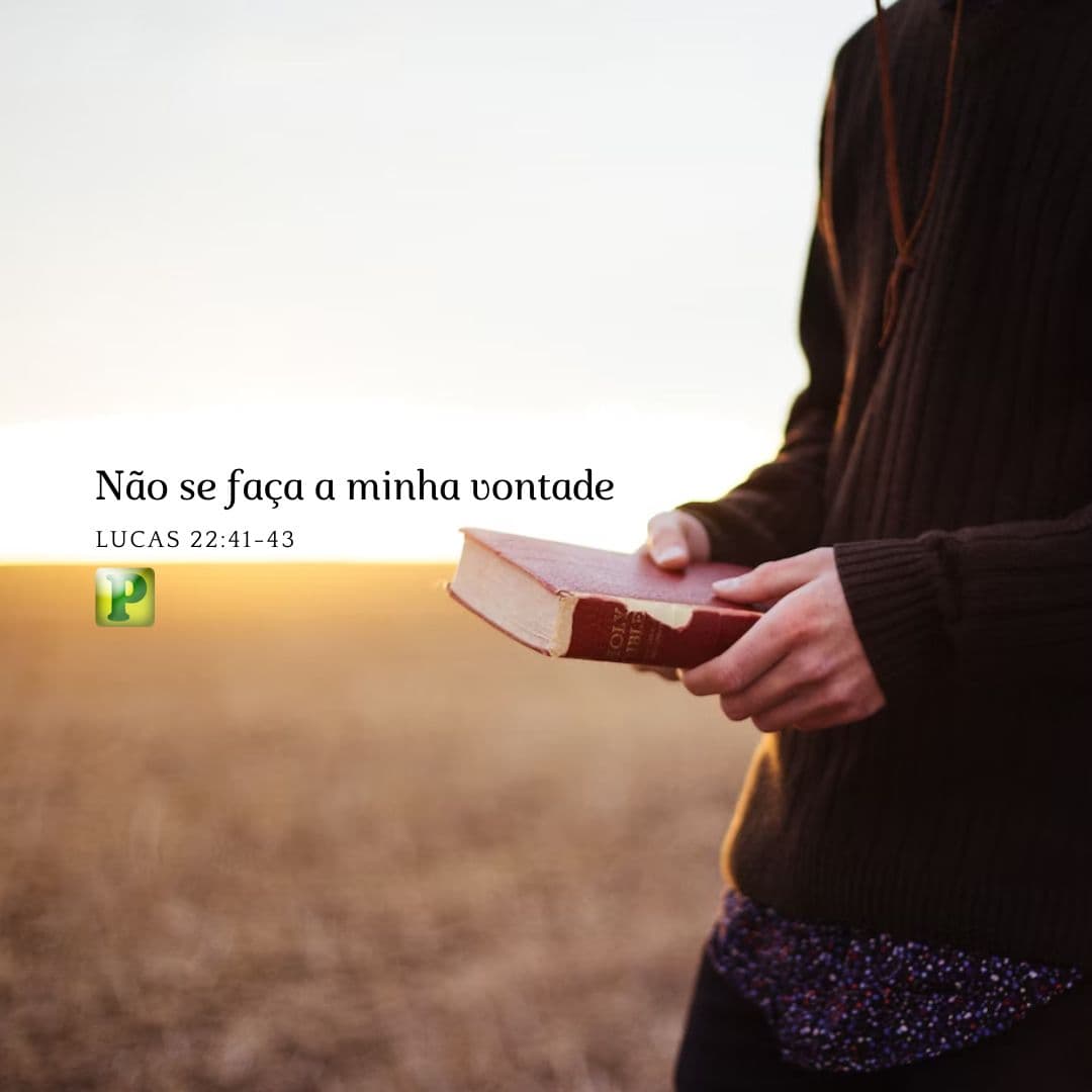 Lucas 22:41-43 - Não se faça a minha vontade